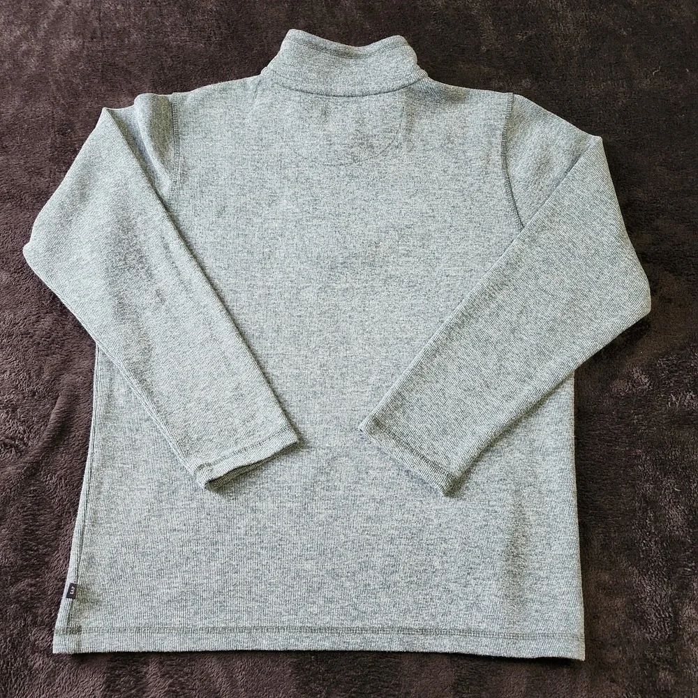 Gap Mens 1/4 Zip Pullover Sweater Long Sleeve Size Large Greenish Gray